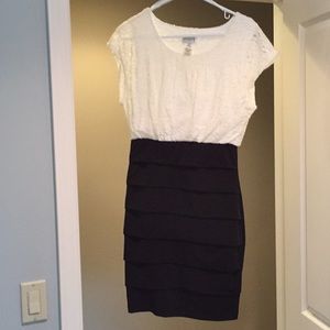 Black and White lace dress